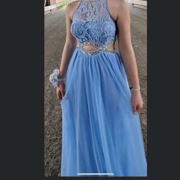 gorgeous Cinderella blue prom dress - Picture 2 of 2